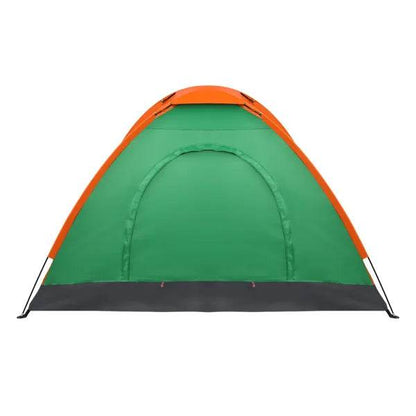 2-Person Waterproof Camping Dome Tent – Orange & Green