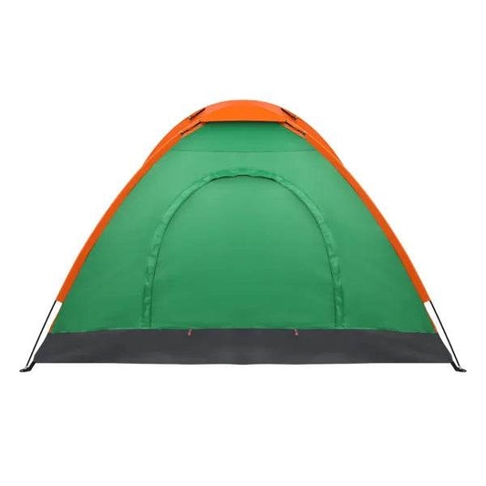 2-Person Waterproof Camping Dome Tent – Orange & Green