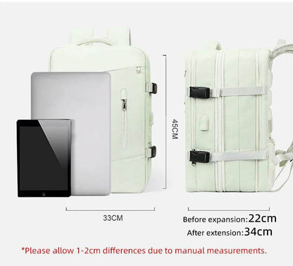 Extendable Travel Backpack With USB