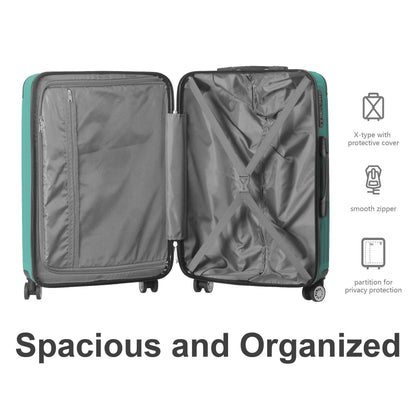 3-Piece Hardside Spinner Luggage Set with TSA Lock & Nested Storage – 20", 24", 28"