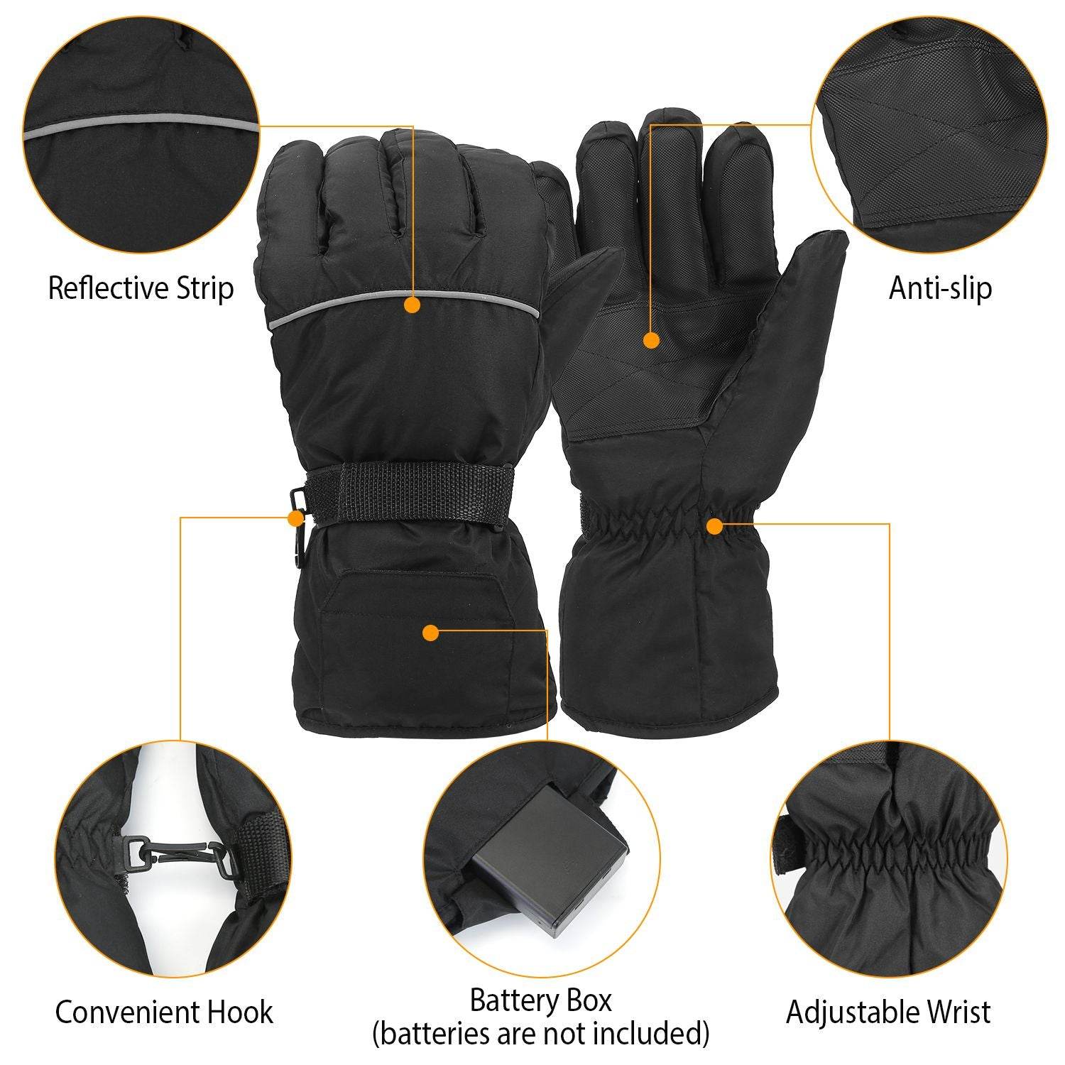 Heated Waterproof Gloves For Outdoor Use