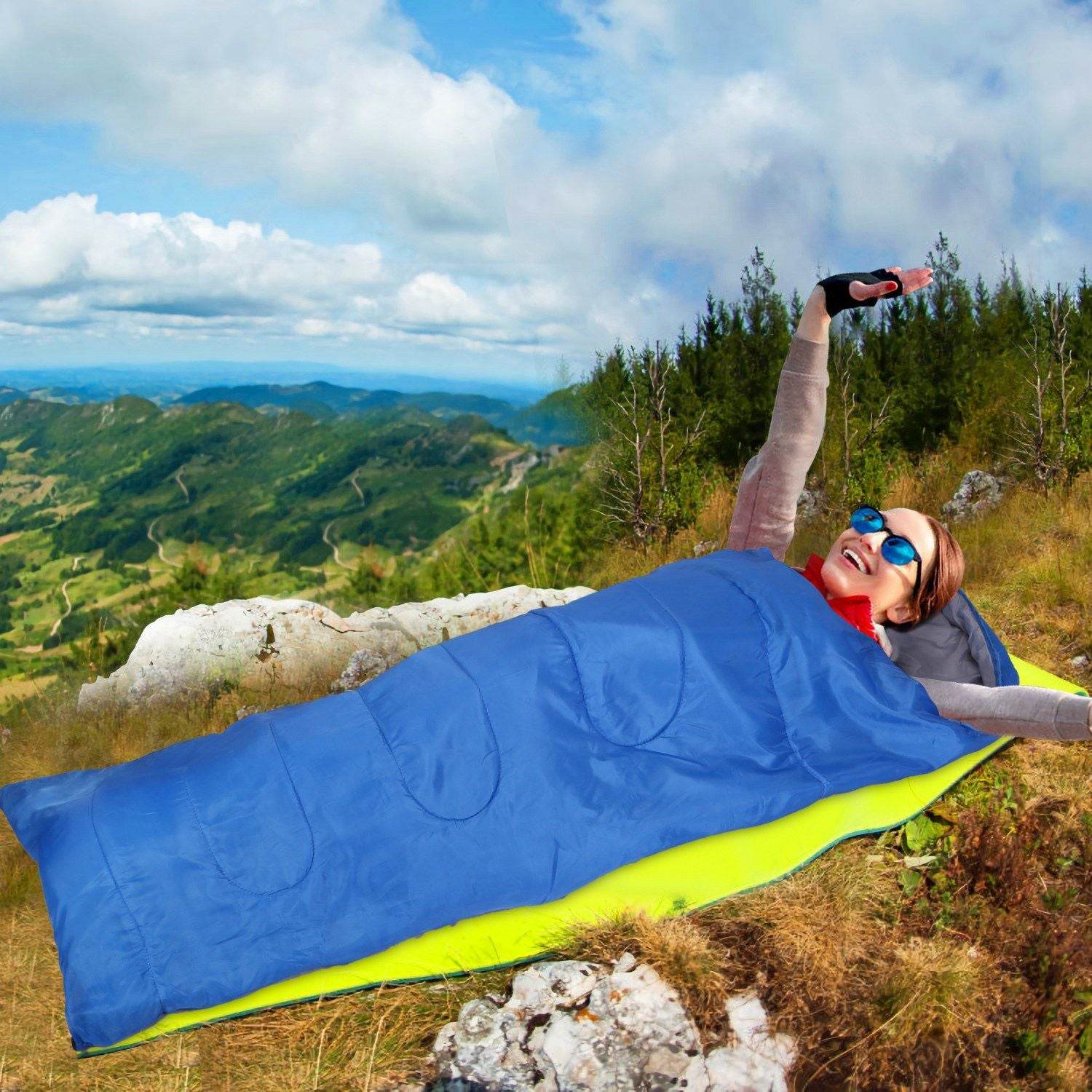 Lightweight Camping Sleeping Bag for Adults & Teens
