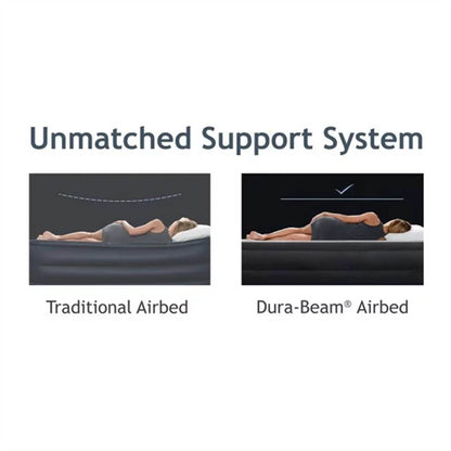20" Dura-Beam Deluxe Raised Air Mattress with Built-in Pump