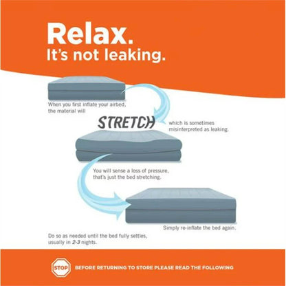 20" Dura-Beam Deluxe Raised Air Mattress with Built-in Pump