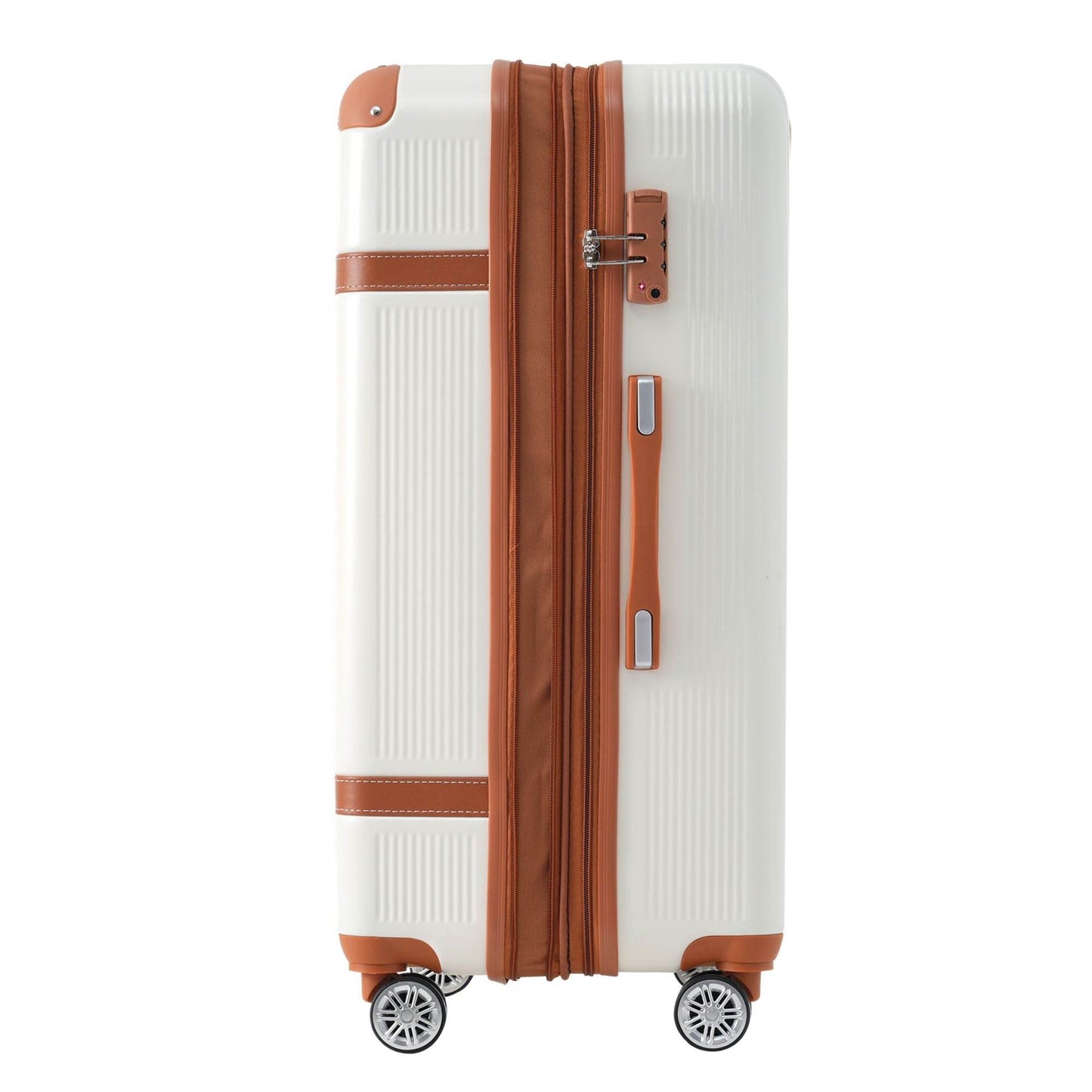 3-Piece ABS Hardside Luggage Set with Spinner Wheels, TSA Lock & Expandable Storage – 20", 24", 28"