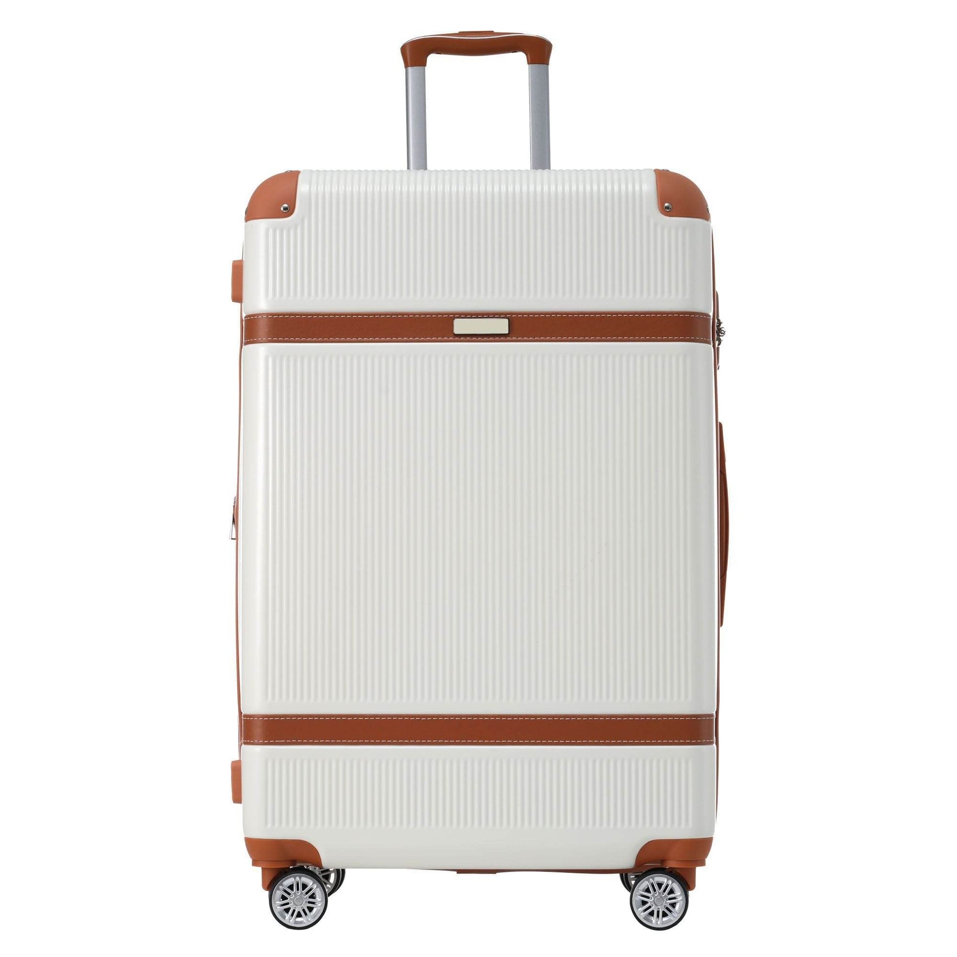 3-Piece ABS Hardside Luggage Set with Spinner Wheels, TSA Lock & Expandable Storage – 20", 24", 28"