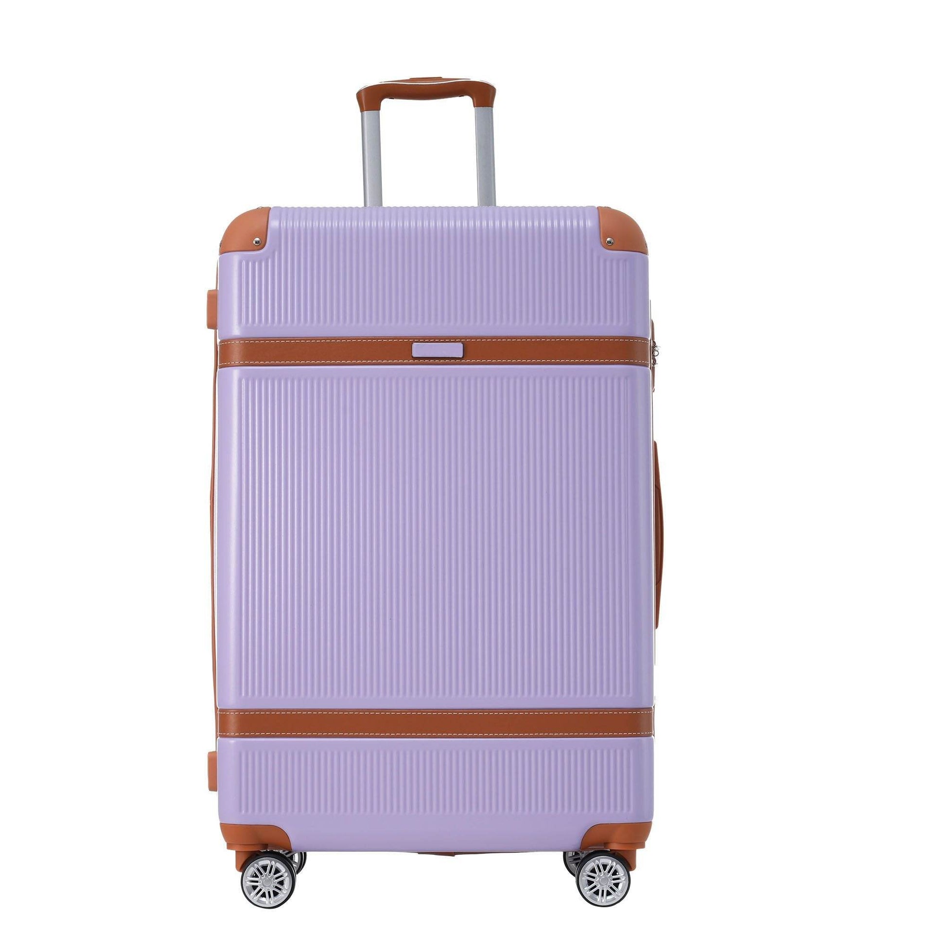 3-Piece ABS Hardside Luggage Set with Spinner Wheels & TSA Lock – 20", 24", 28" Sizes