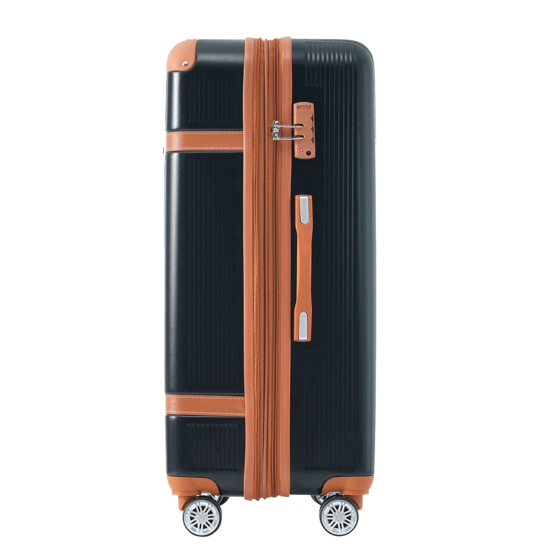 3-Piece Lightweight ABS Hardside Luggage Set with Spinner Wheels & TSA Lock – Expandable 20", 24", 28"