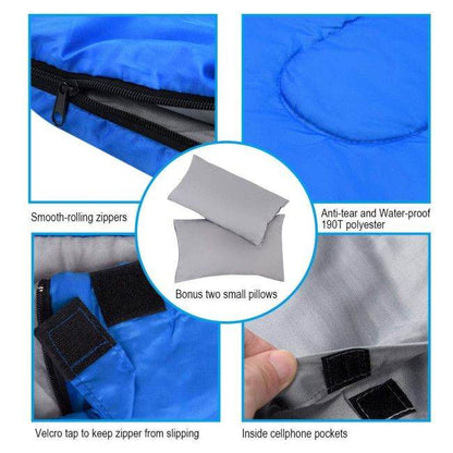 2-Person Sleeping Bag with Pillows