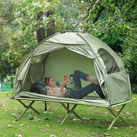 Single Person Folding Cot Combo with Carry Bag