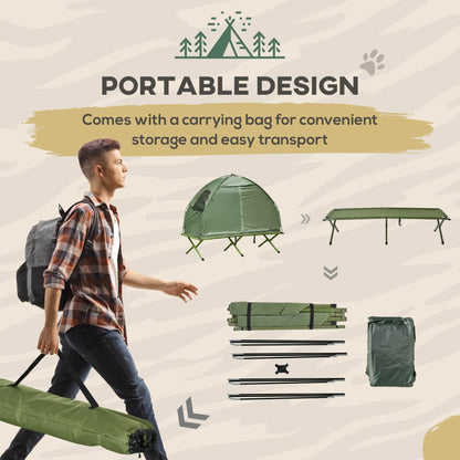 Single Person Folding Cot Combo with Carry Bag