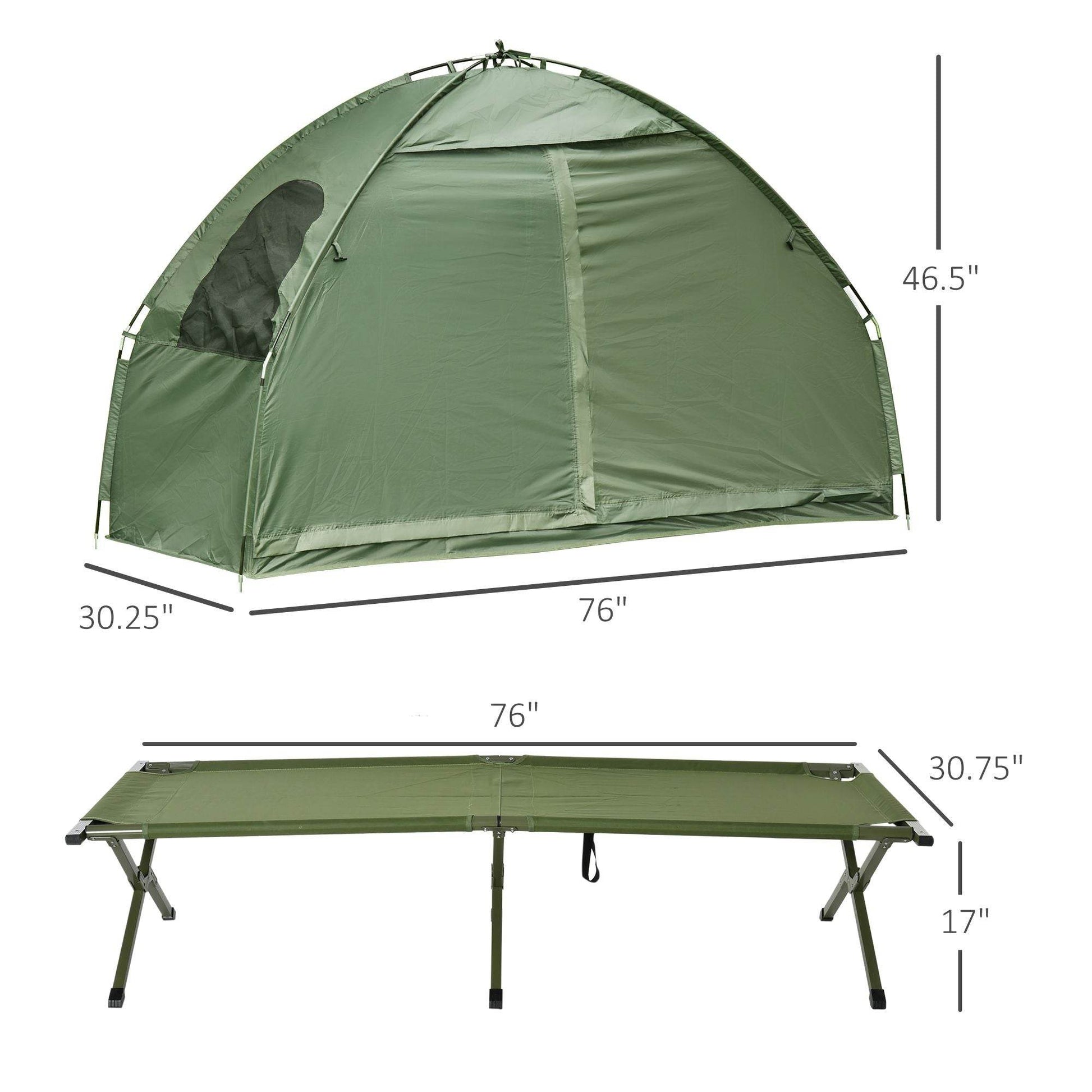 Single Person Folding Cot Combo with Carry Bag