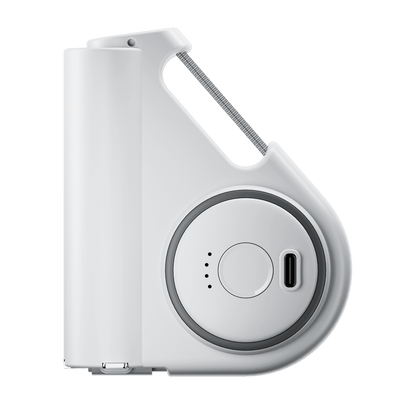 5000mAh Outdoor Power Bank with Built-In Retractable Cable, Flashlight, and Hiking Hook
