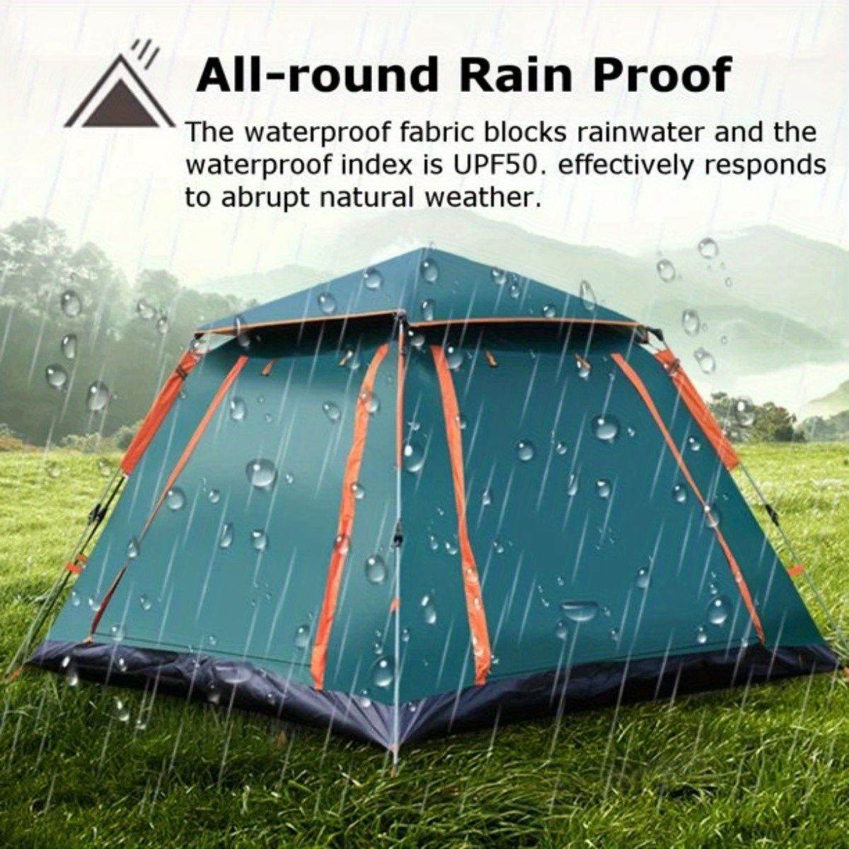 2-3 Person Waterproof Tent with Mosquito Nets, Windows and Carrying Bag