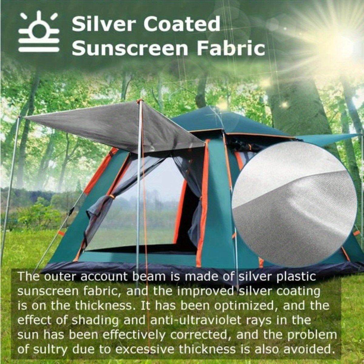 2-3 Person Waterproof Tent with Mosquito Nets, Windows and Carrying Bag