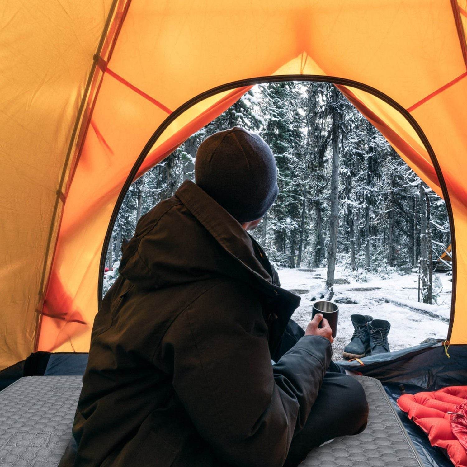 Heated Sleeping Bag Liner – USB Powered, Lightweight, and Machine Washable
