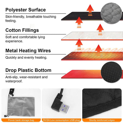 Heated Sleeping Bag Liner – USB Powered, Lightweight, and Machine Washable