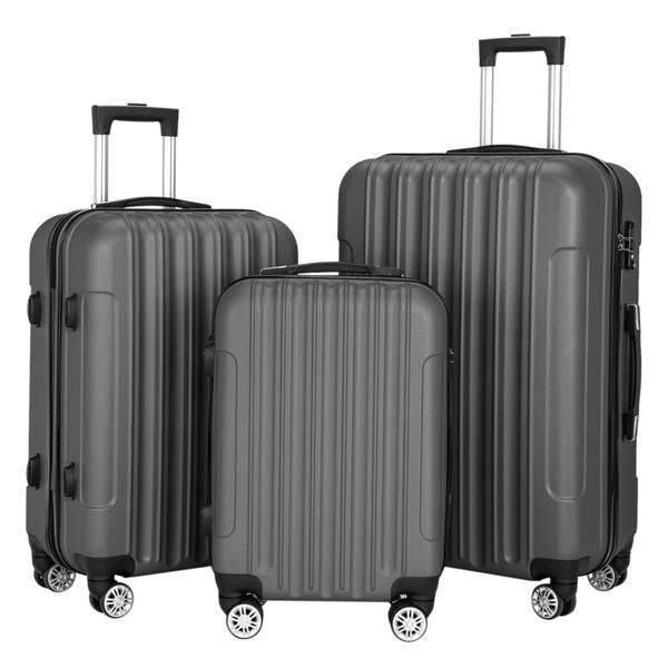 3-Piece Hard Shell Travel Storage Luggage Set – Durable & High Capacity Suitcases Default Title