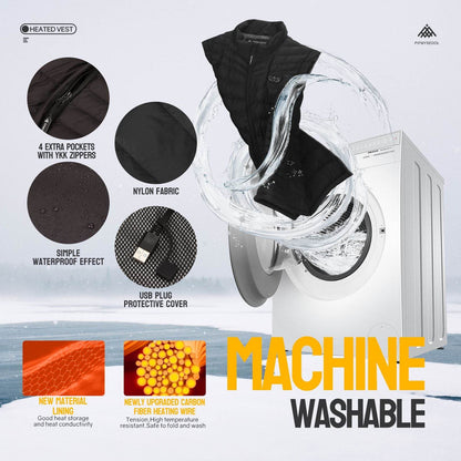 Men's Heated Vest with Rechargeable Battery Pack