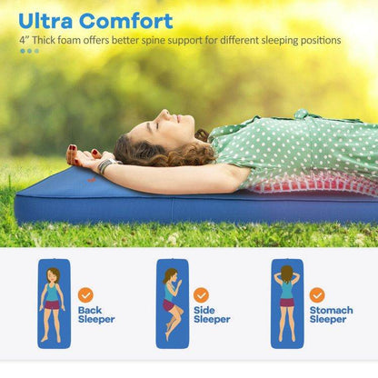 Self-Inflating Camping Sleeping Mattress with Carry Bag