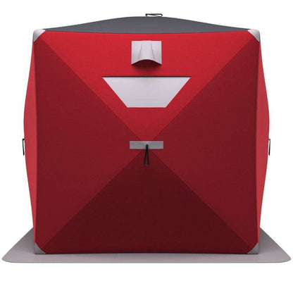 2-Person Portable Ice Shelter Fishing Tent with Carry Bag – Red