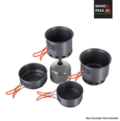 Camping Cookware Set With Burner Stove