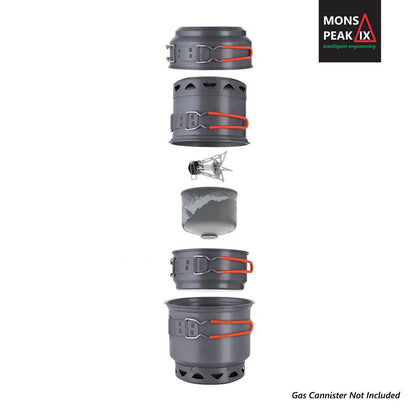 Camping Cookware Set With Burner Stove