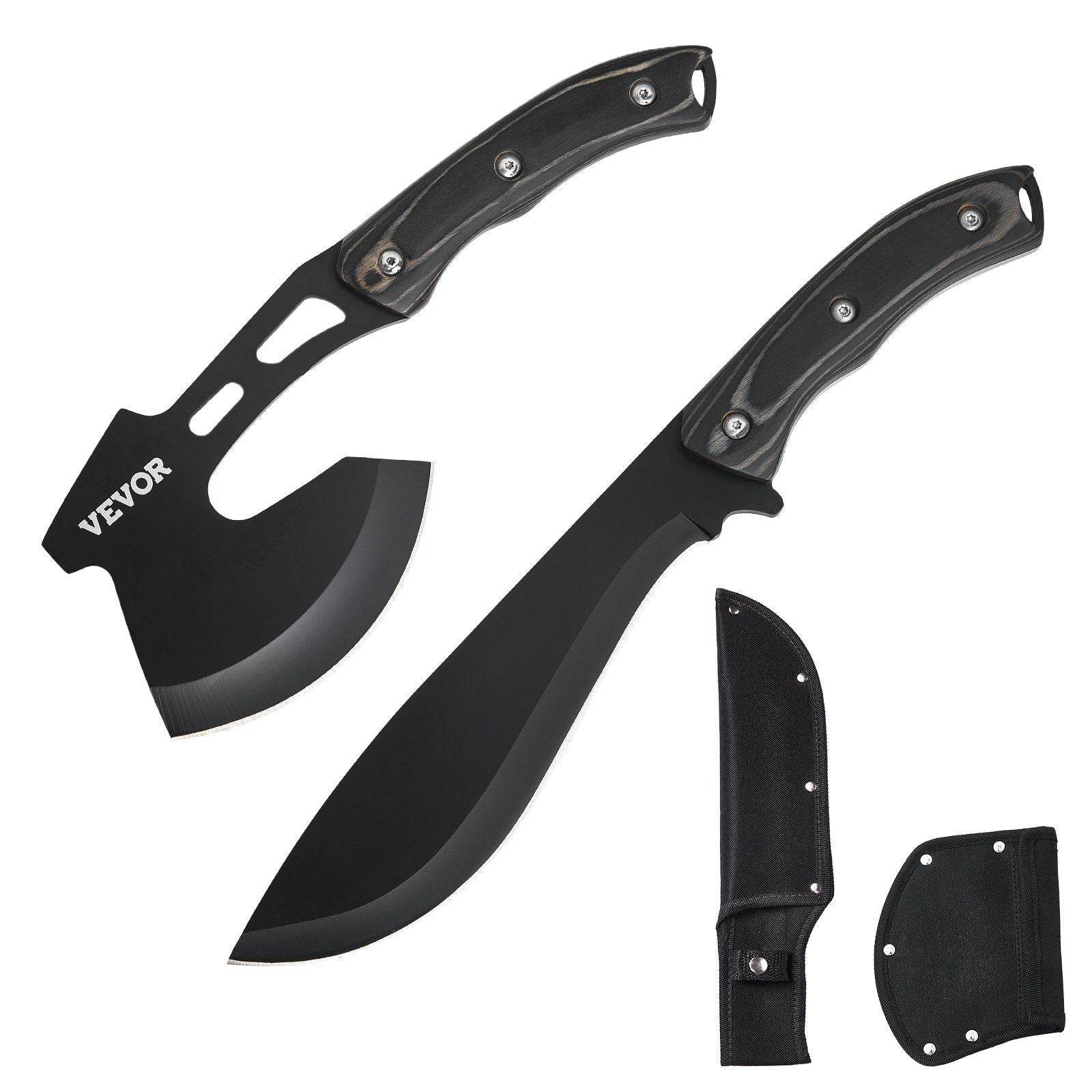 Hunting Knife and Hatchet Axe Combo Set