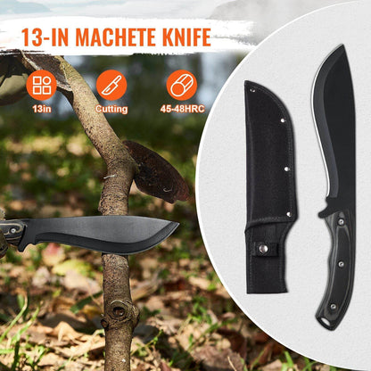 Hunting Knife and Hatchet Axe Combo Set