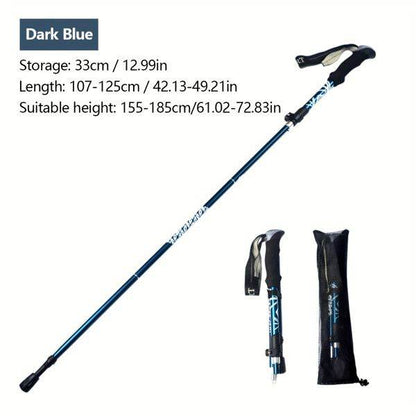 Collapsible Lightweight Trekking Poles in Dark Blue