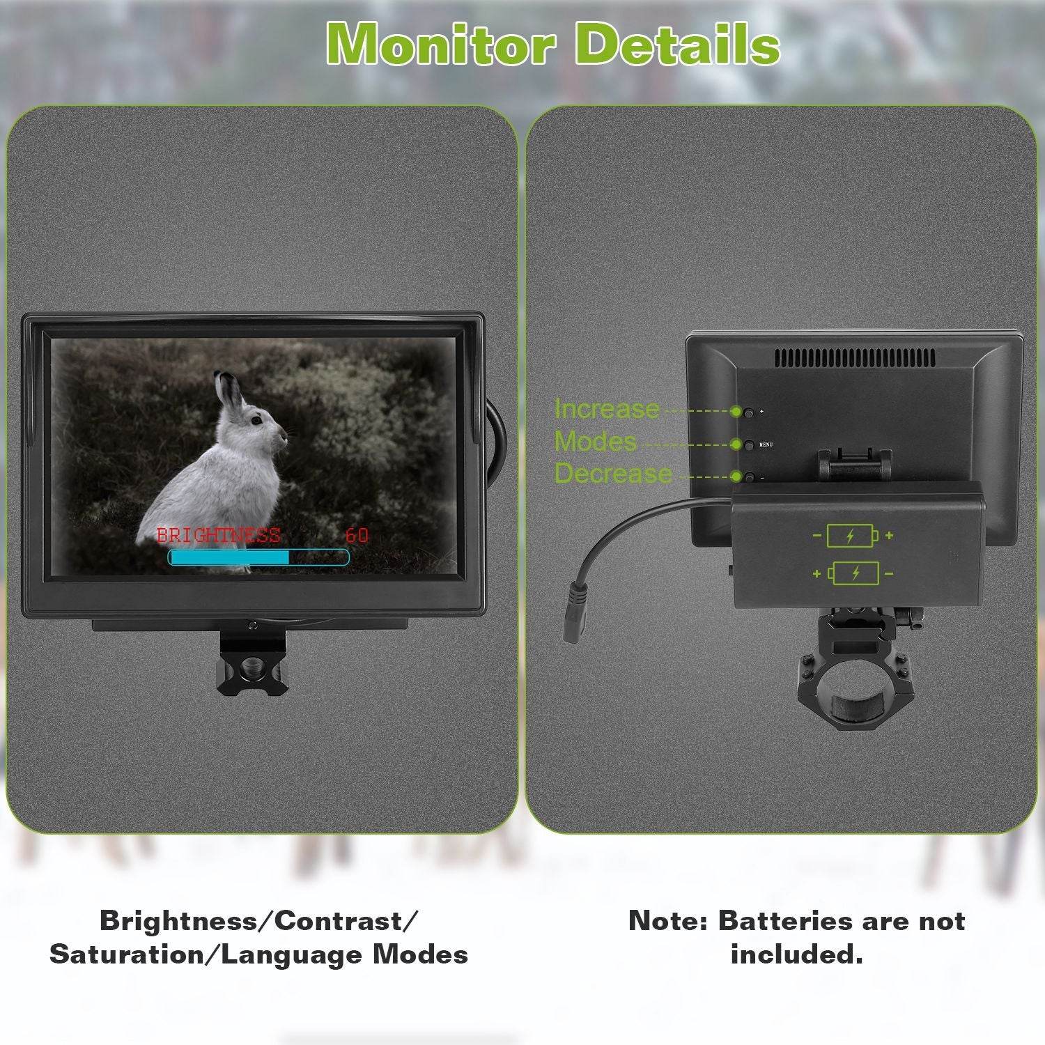 Digital Night Vision Rifle Scope with 5" Monitor