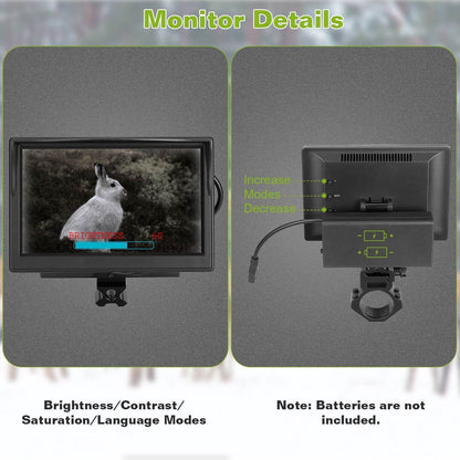 Digital Night Vision Rifle Scope with 5" Monitor