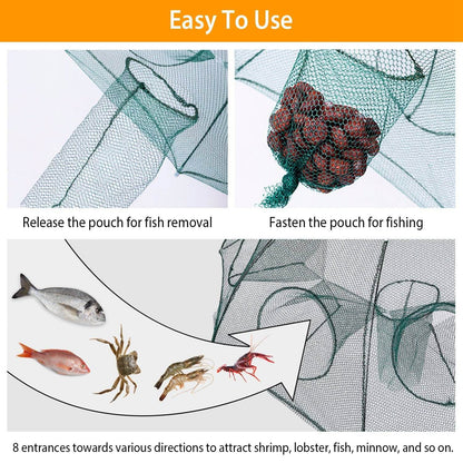 Foldable Fishing Bait Trap Net