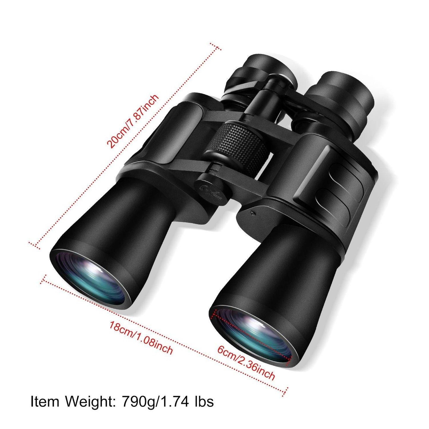 Portable Zoom Binoculars with FMC Lens and Low Light Night Vision
