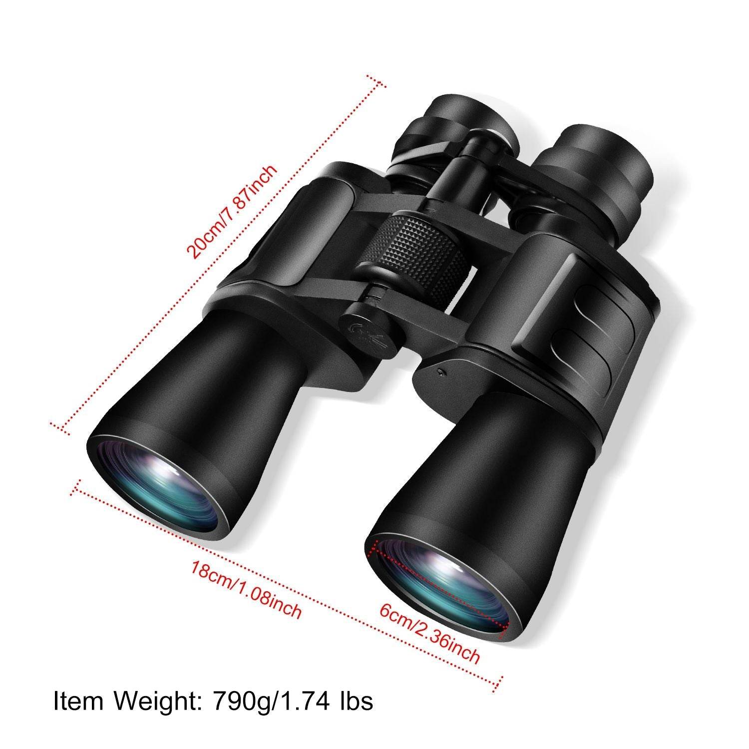 Portable Zoom Binoculars with FMC Lens and Low Light Night Vision