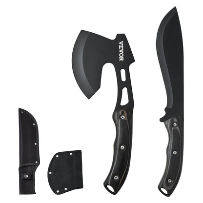 Hunting Knife and Hatchet Axe Combo Set