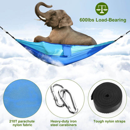 Portable Double Camping Hammock with Mosquito Net