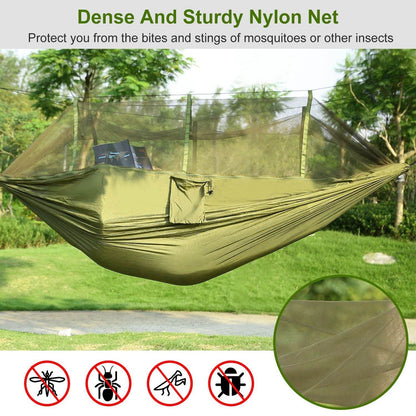 Portable Double Camping Hammock with Mosquito Net