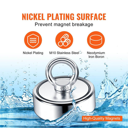 1200lb Double-Sided Magnet Fishing Kit