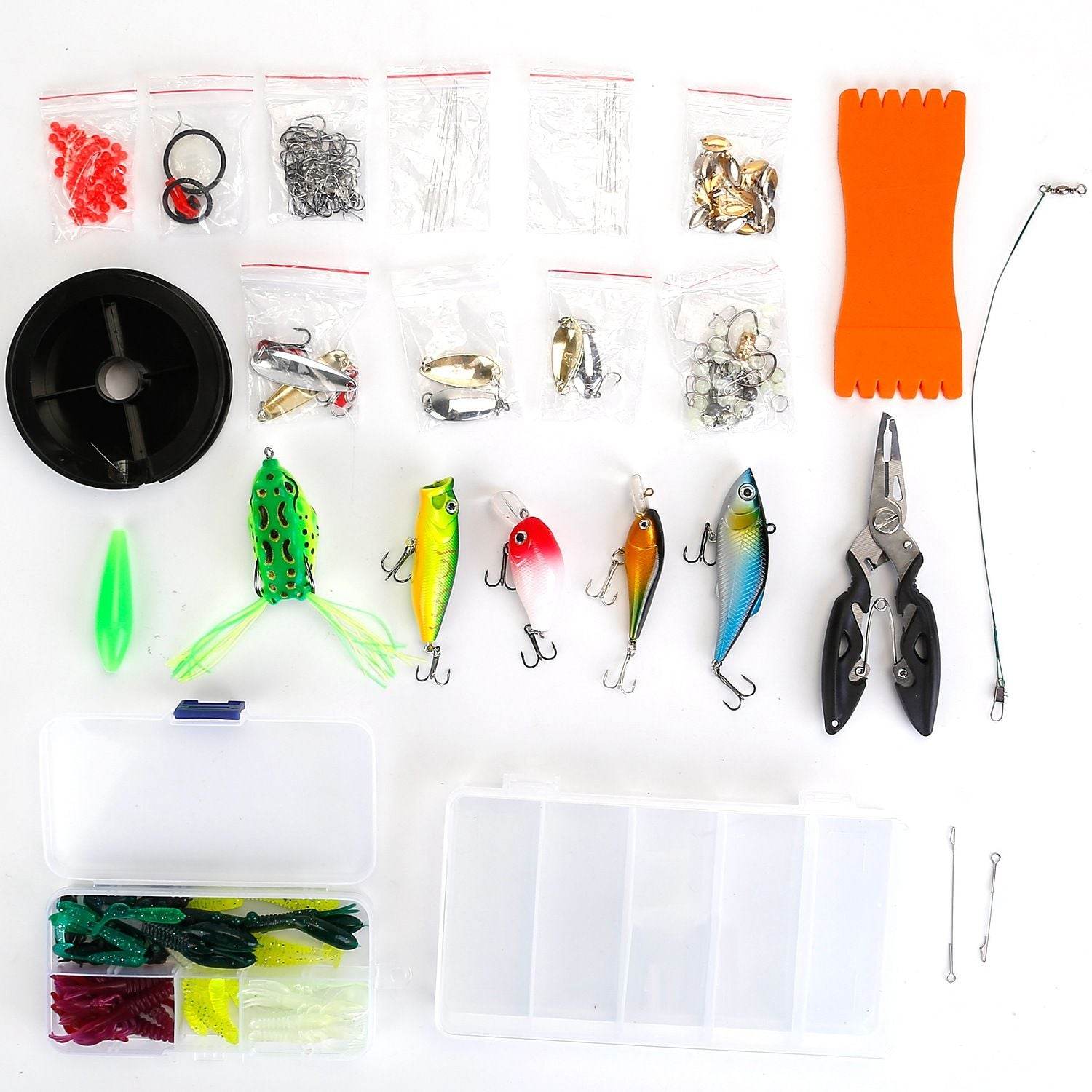 383-Piece Fishing Lure Set with Tackle Box