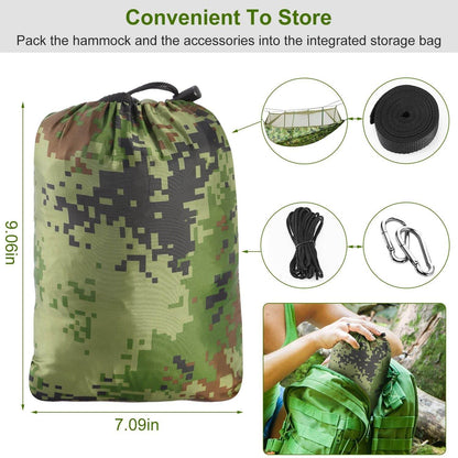 Portable Double Camping Hammock with Mosquito Net