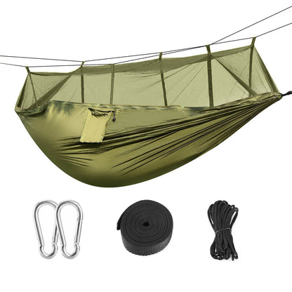 Portable Double Camping Hammock with Mosquito Net