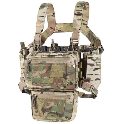 Tactical Chest Rig with Magazine Pouch for Hunting, Airsoft & Outdoor Use CP