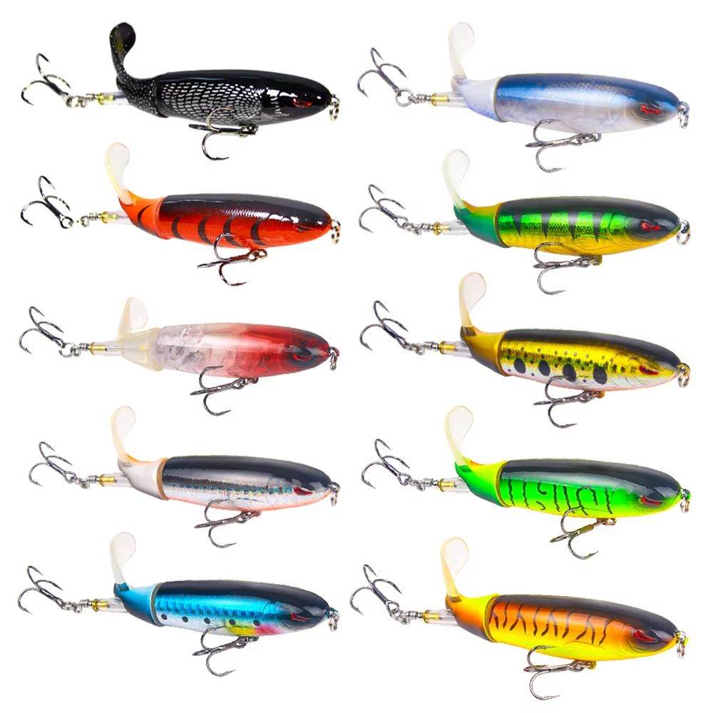 20-Piece Topwater Popper Fishing Lure Set