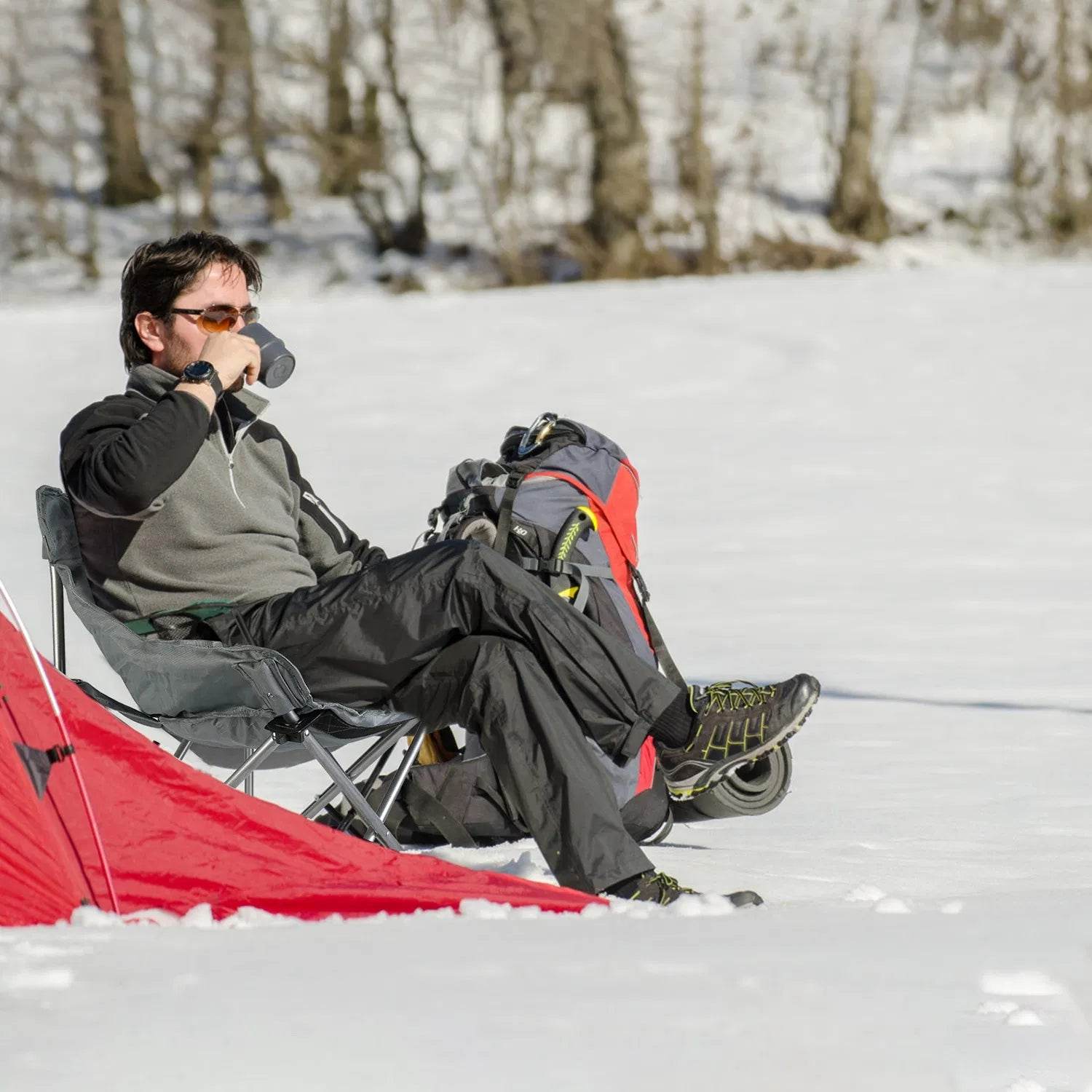Heated Camping Chair with 3 Heat Levels & USB Port