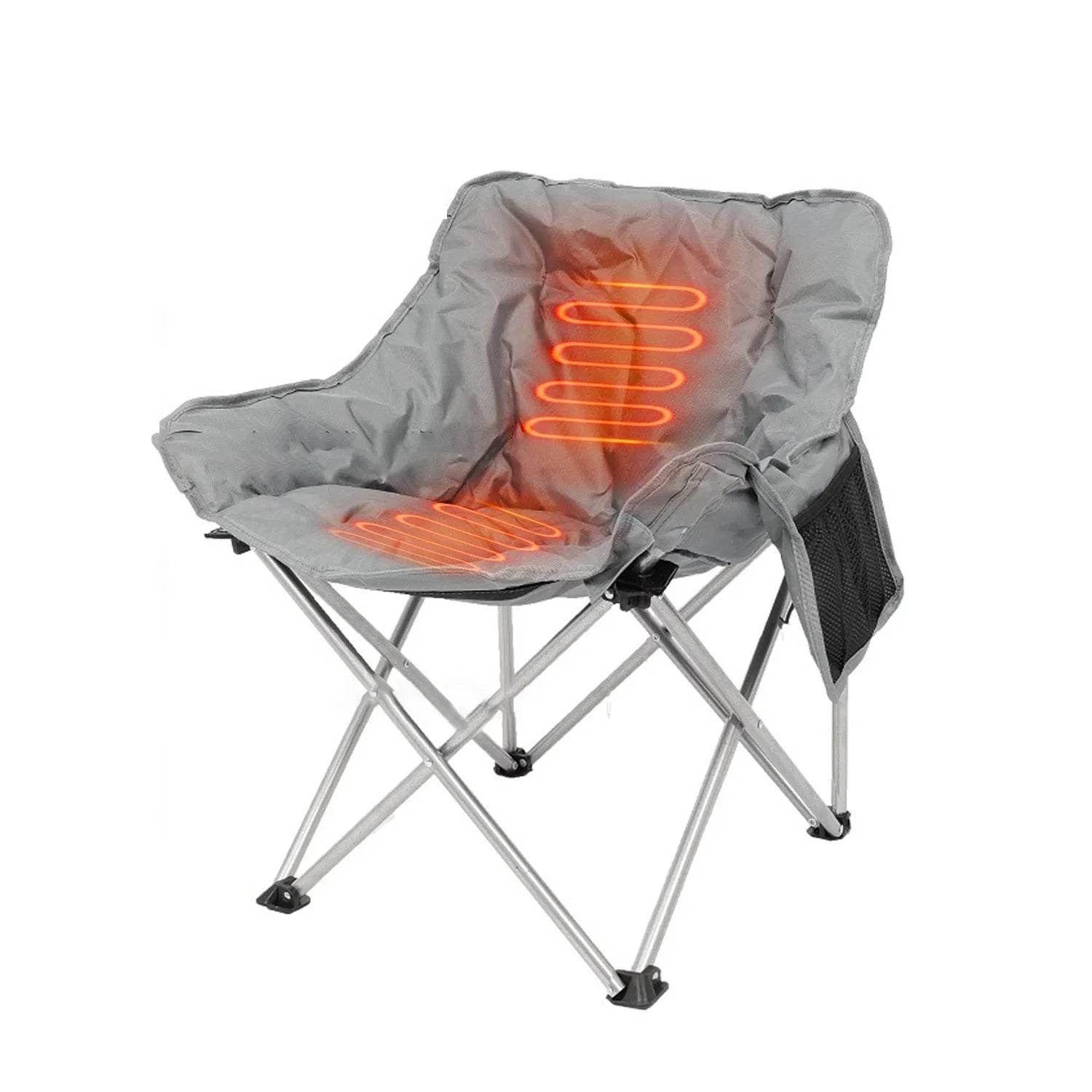 Heated Camping Chair with 3 Heat Levels & USB Port