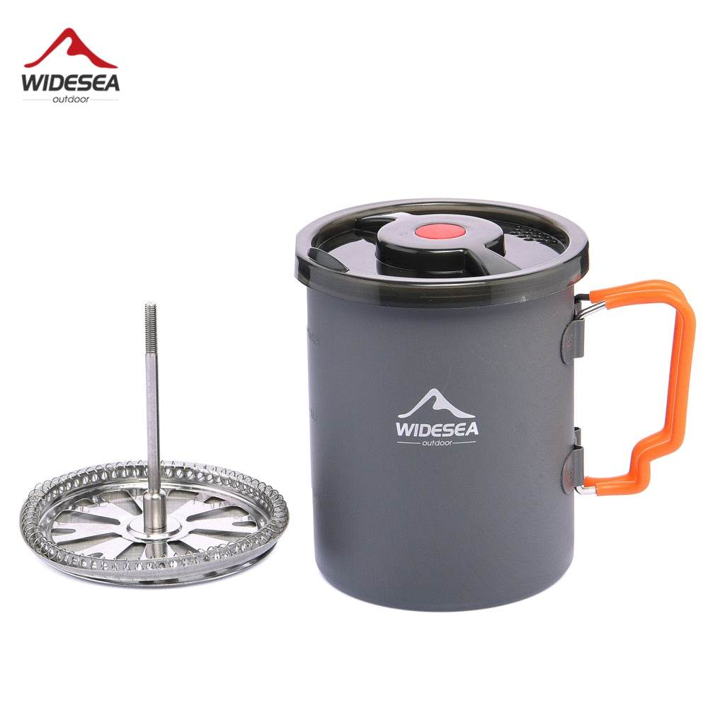 Camping Coffee Pot with French Press