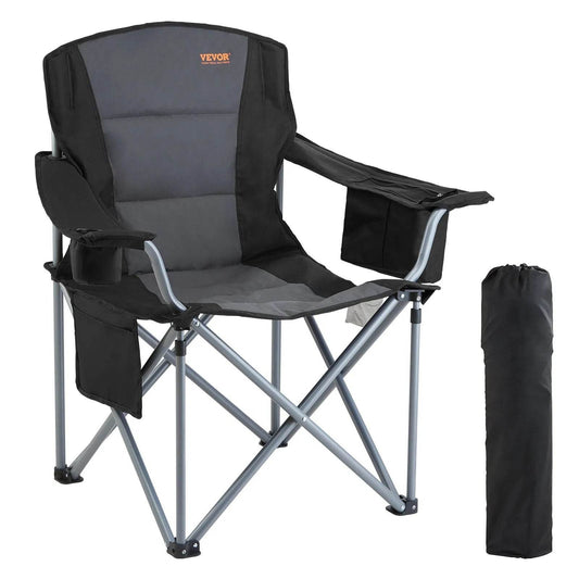 Portable Heavy Duty Outdoor Quad Lumbar Back Padded Arm Chair