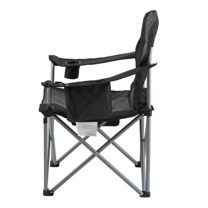 Portable Heavy Duty Outdoor Quad Lumbar Back Padded Arm Chair