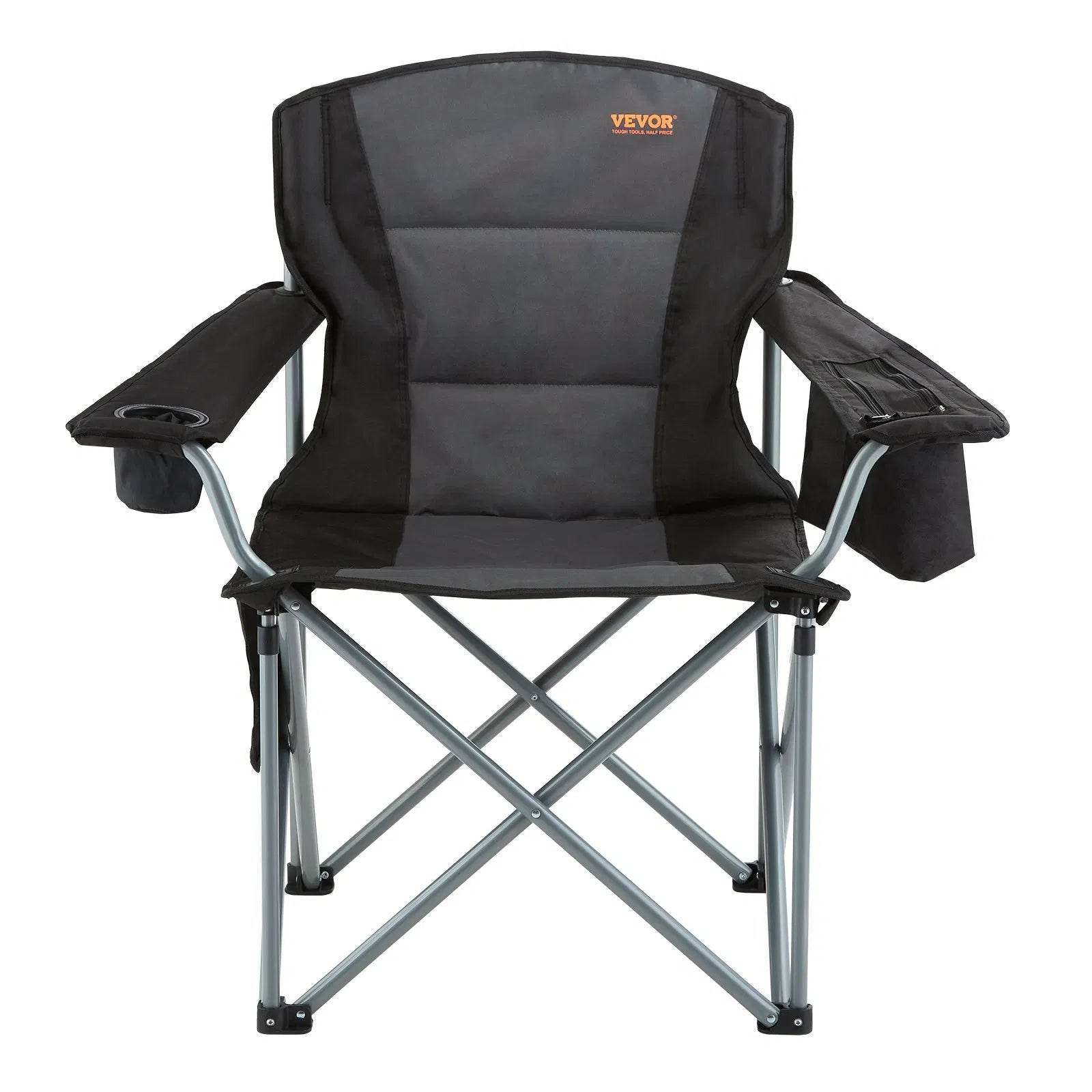 Portable Heavy Duty Outdoor Quad Lumbar Back Padded Arm Chair